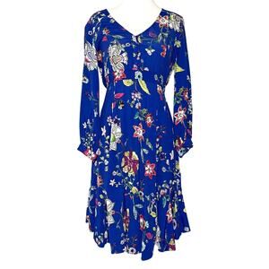 Anthropologie Maeve Blue Maplewood Dress XS